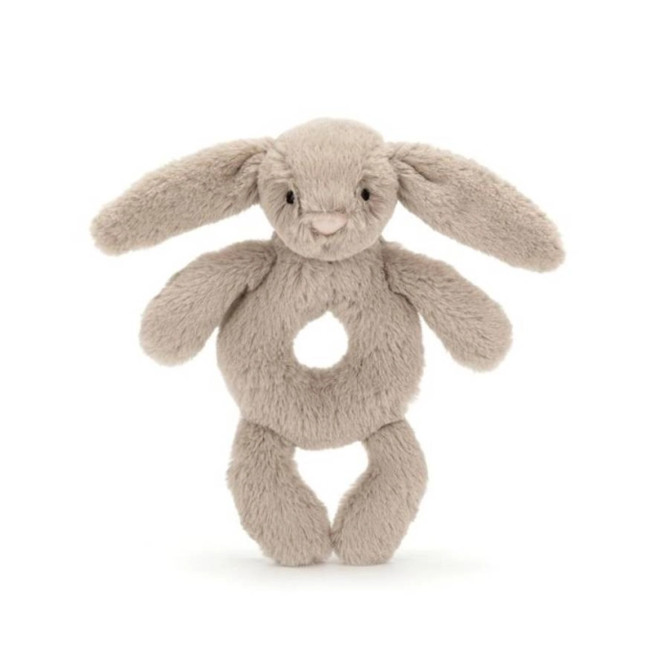 Króliczek Grzechotka Beżowa 18 cm / Jellycat