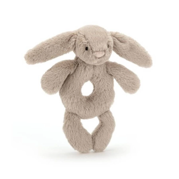 Króliczek Grzechotka Beżowa 18 cm / Jellycat