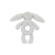 Króliczek Grzechotka Srebrna 18 cm / Jellycat