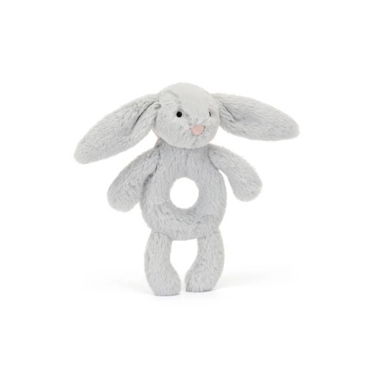 Króliczek Grzechotka Srebrna 18 cm / Jellycat