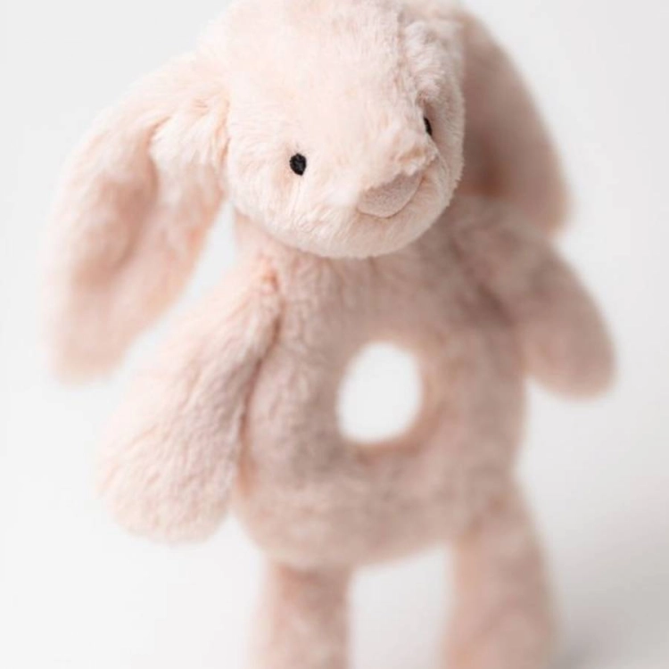 Króliczek Grzechotka Pudrowy Róż 18 cm / Jellycat