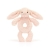 Króliczek Grzechotka Pudrowy Róż 18 cm / Jellycat