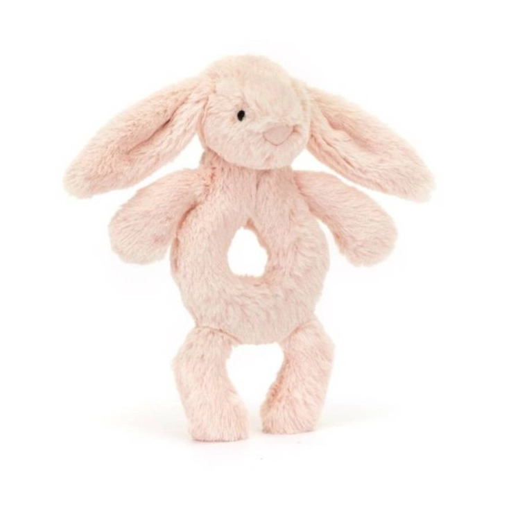 Króliczek Grzechotka Pudrowy Róż 18 cm / Jellycat