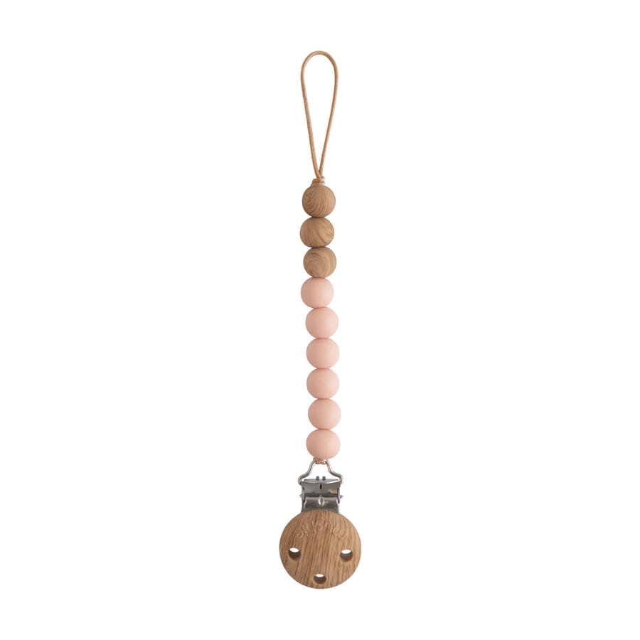 Zawieszka koralikowa na smoczek Eva - Blush / Mushie