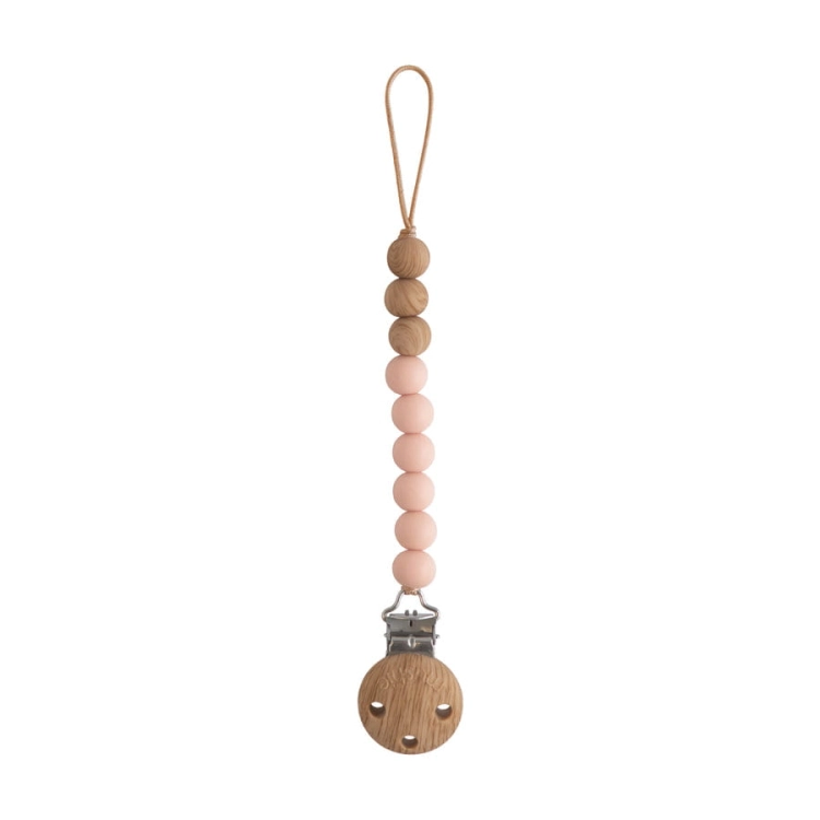 Zawieszka koralikowa na smoczek Eva - Blush / Mushie