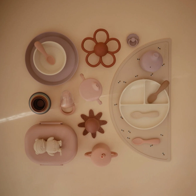 Łyżeczki startowe dla malucha - Blush Shifting Sand / Mushie