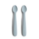 Łyżeczki silikonowe do nauki samodzielnego jedzenia - Powder Blue / Mushie