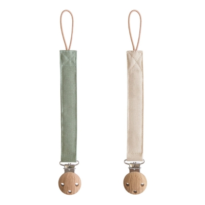 Zawieszka materiałowa 2-pack - Olive Shifting Sand / Mushie