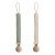 Zawieszka materiałowa 2-pack - Olive Shifting Sand / Mushie