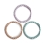 Gryzak Bransoletka Silikonowa Pearl Lilac Cyan Soft Peach 3 szt. / Mushie