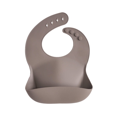 Śliniak Silikonowy Dove Grey / Mushie