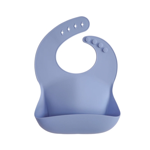 Śliniak Silikonowy Powder Blue / Mushie