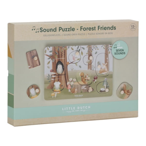 Puzzle dźwiękowe Forest Friends FSC / Little Dutch