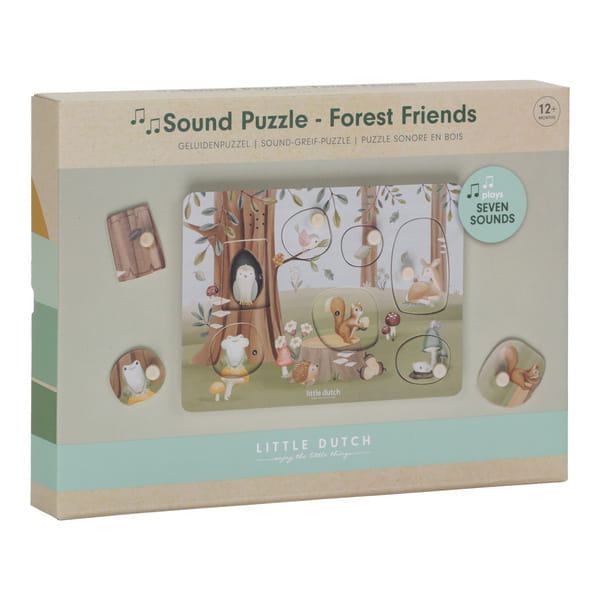 Puzzle dźwiękowe Forest Friends FSC / Little Dutch