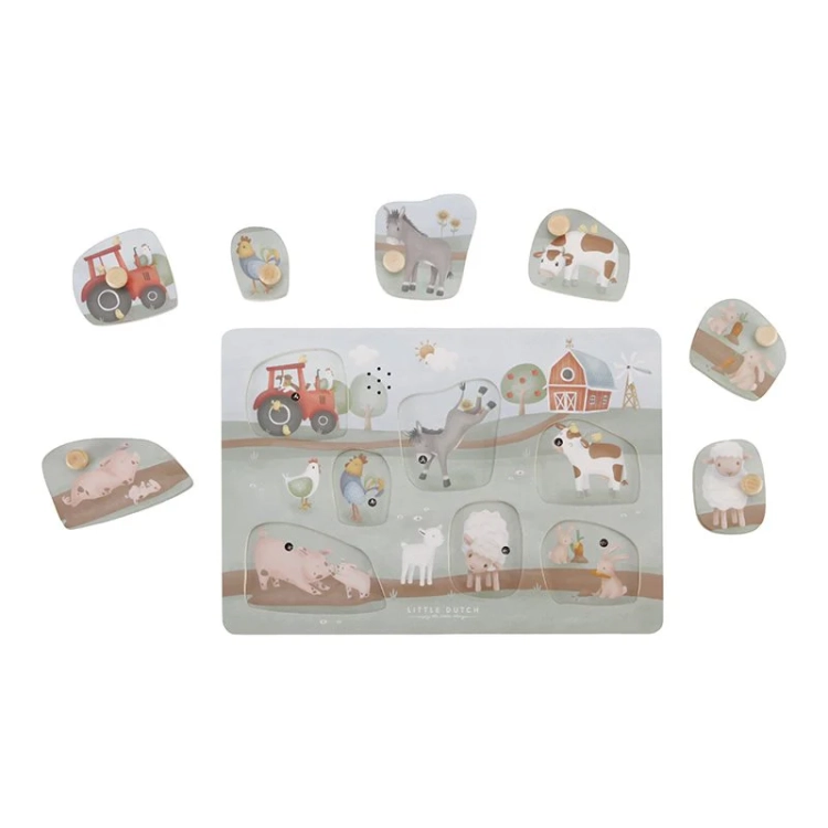 Puzzle dźwiękowe Little Farm FSC / Little Dutch