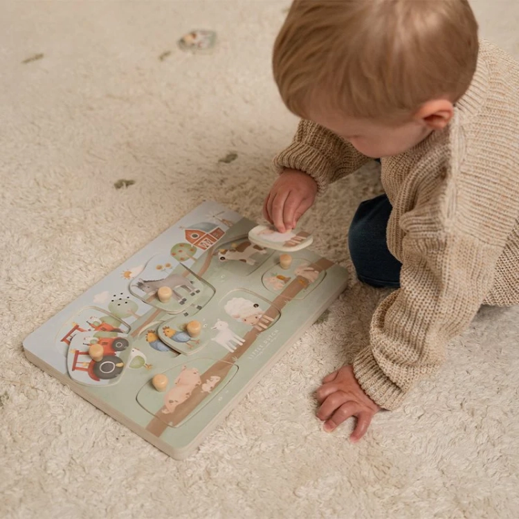Puzzle dźwiękowe Little Farm FSC / Little Dutch
