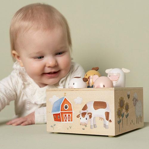 Drewniana zabawka pop-up Little Farm FSC / Little Dutch