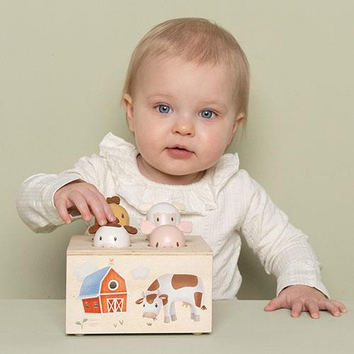 Drewniana zabawka pop-up Little Farm FSC / Little Dutch