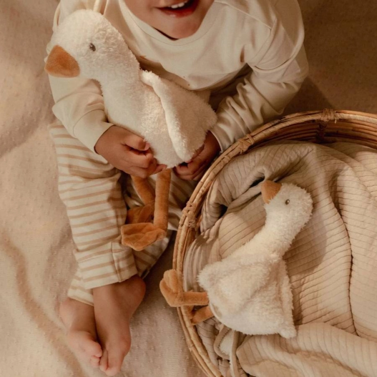 Przytulanka gąska 25 cm Newborn Naturals / Little Dutch