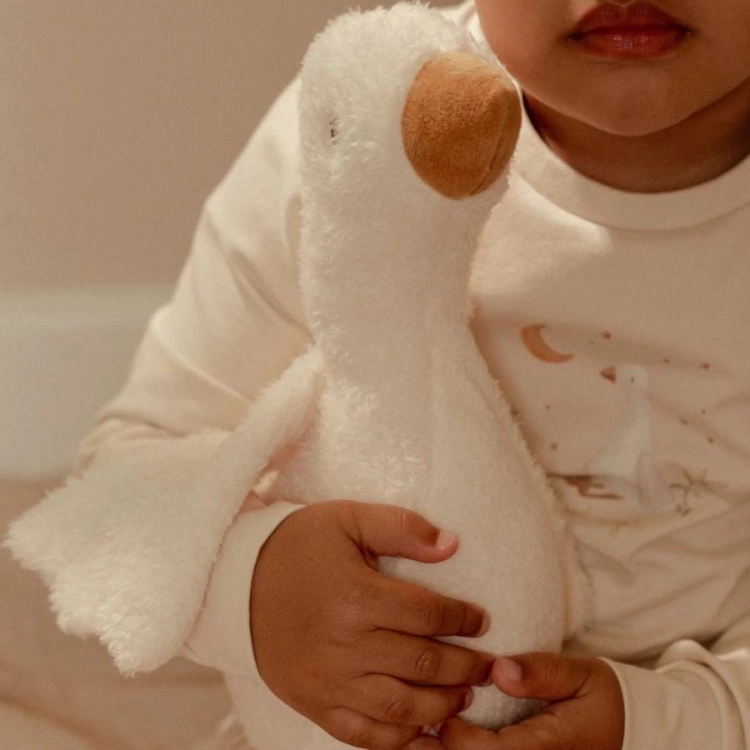 Przytulanka gąska 25 cm Newborn Naturals / Little Dutch