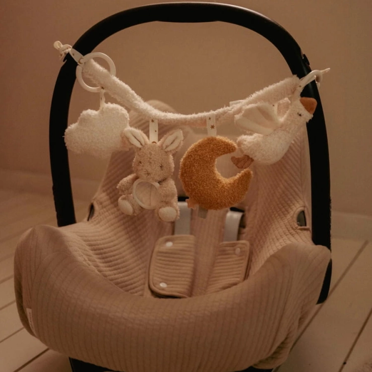 Zawieszka interaktywna do wózka/fotelika Newborn Naturals / Little Dutch