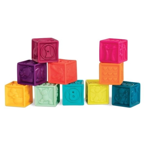Elemenosqueeze – klocki miękkie – zestaw duży BX1003NTZ / B.toys
