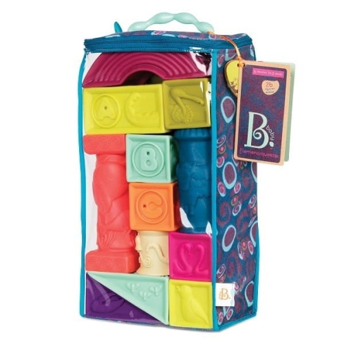 Elemenosqueeze – klocki miękkie – zestaw duży BX1003NTZ / B.toys
