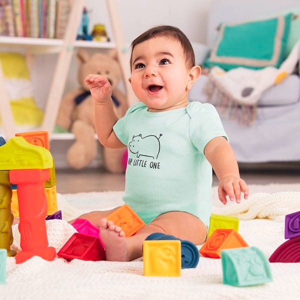 Elemenosqueeze – klocki miękkie – zestaw duży BX1003NTZ / B.toys