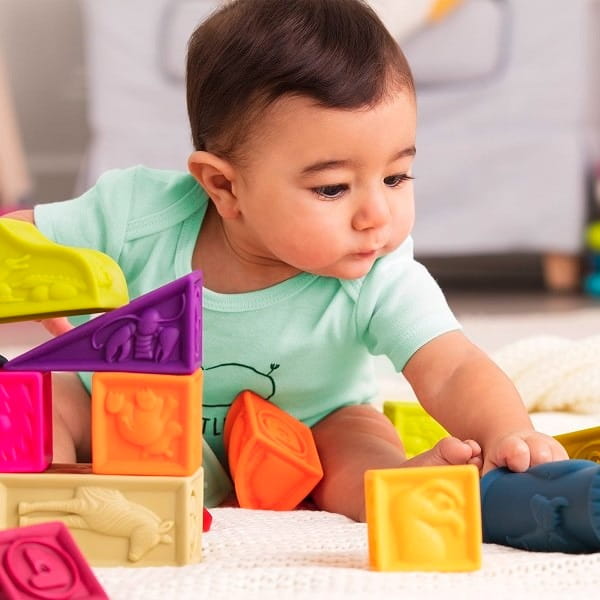 Elemenosqueeze – klocki miękkie – zestaw duży BX1003NTZ / B.toys