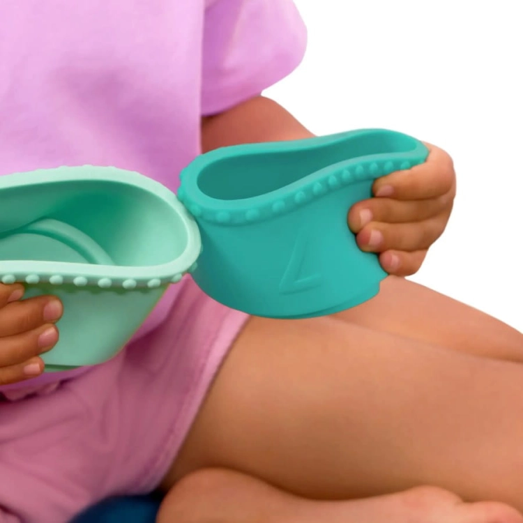 Miękkie klocki i kubeczki - zestaw sensoryczny BX2401Z / B.toys