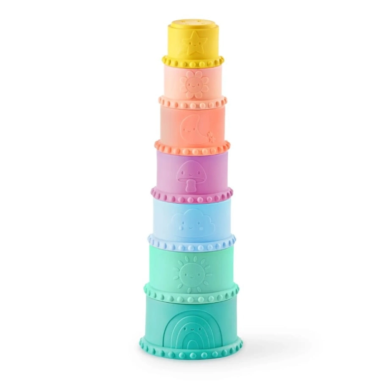 Miękkie klocki i kubeczki - zestaw sensoryczny BX2401Z / B.toys