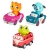 Light Up Cars – zestaw 3 miękkich AUTEK sensorycznych z Pasażerami - Żabką BX2314Z / B.Toys