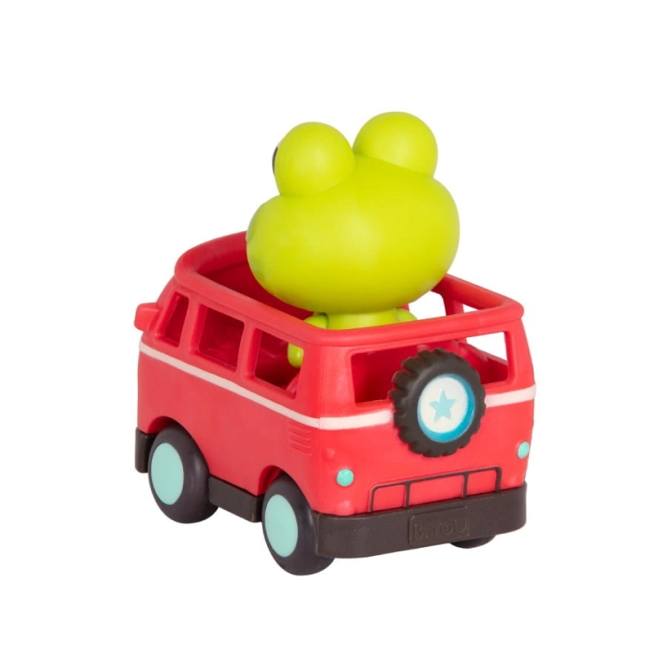 Light Up Cars – zestaw 3 miękkich AUTEK sensorycznych z Pasażerami - Żabką BX2314Z / B.Toys