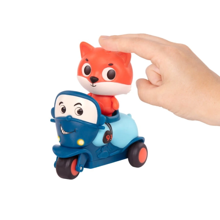 Light Up Cars – zestaw 3 miękkich AUTEK sensorycznych z Pasażerami - Pandą LB5014Z / B.Toys