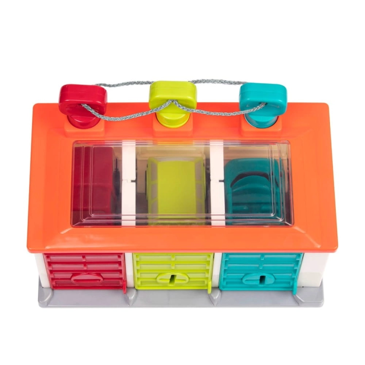 Garaż 3-stanowiskowy z autkami i kluczami BT4581Z / B.Toys