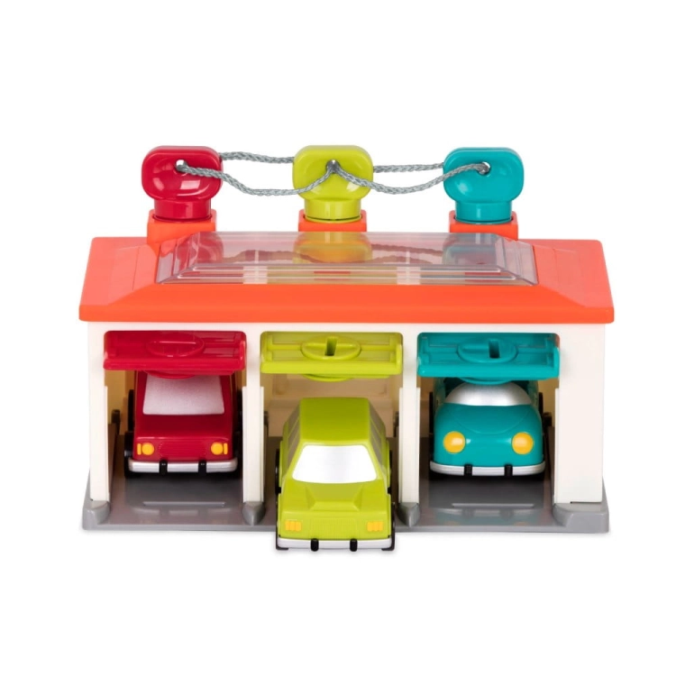 Garaż 3-stanowiskowy z autkami i kluczami BT4581Z / B.Toys