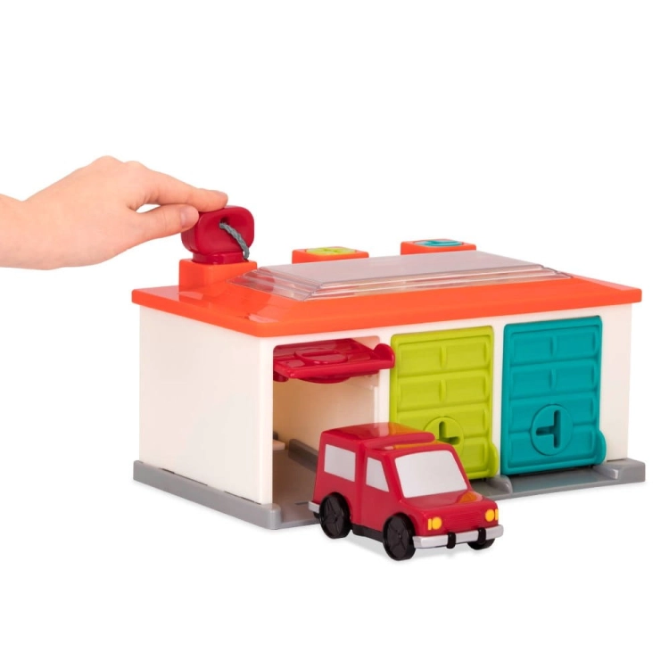 Garaż 3-stanowiskowy z autkami i kluczami BT4581Z / B.Toys