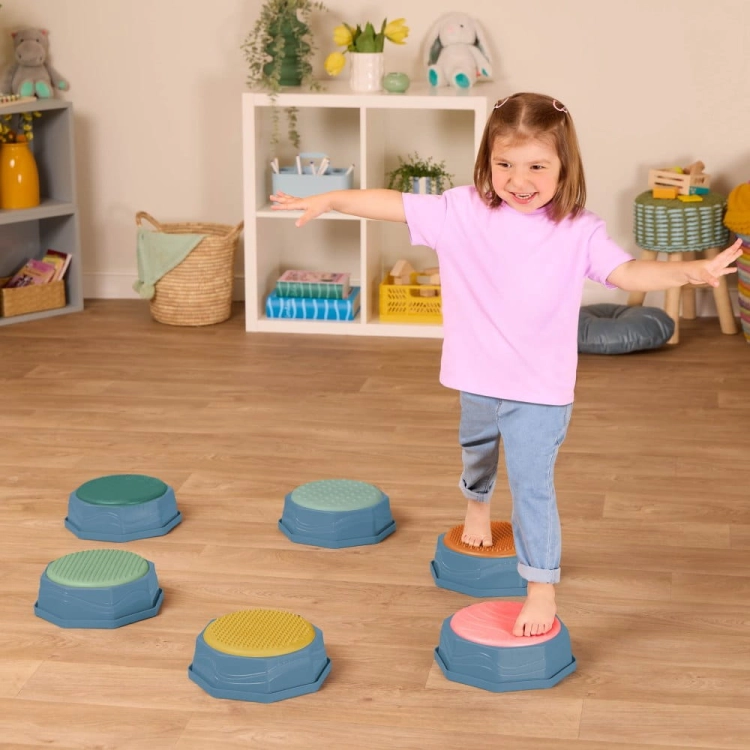 Sensoryczne Kamienie - Zestaw 6 pól/kamieni BX2484Z / B.Toys