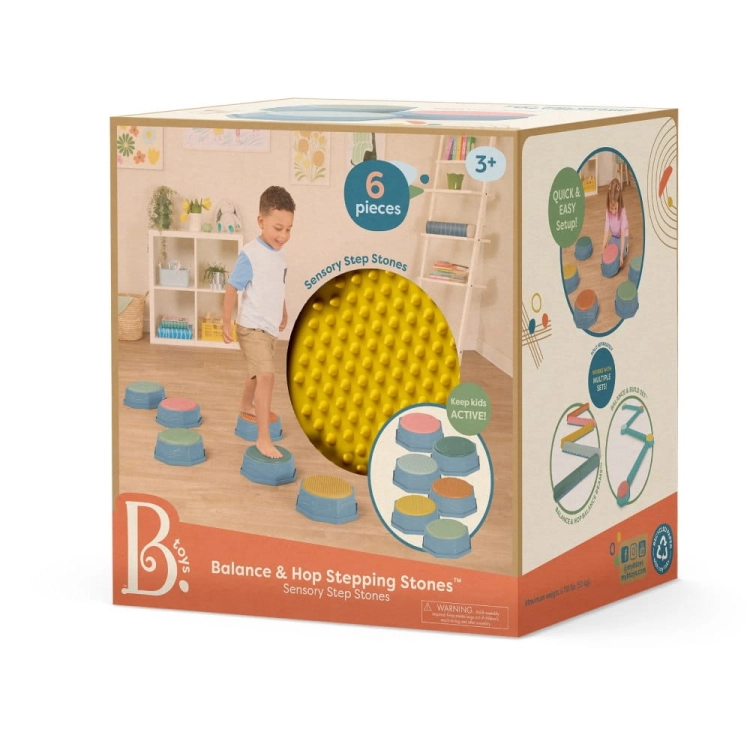 Sensoryczne Kamienie - Zestaw 6 pól/kamieni BX2484Z / B.Toys