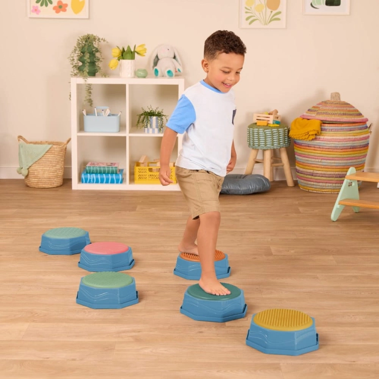 Sensoryczne Kamienie - Zestaw 6 pól/kamieni BX2484Z / B.Toys