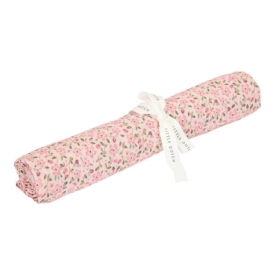 Otulacz muślinowy 120x120 cm Little Dutch Fairy Floral – wzór w kwiaty