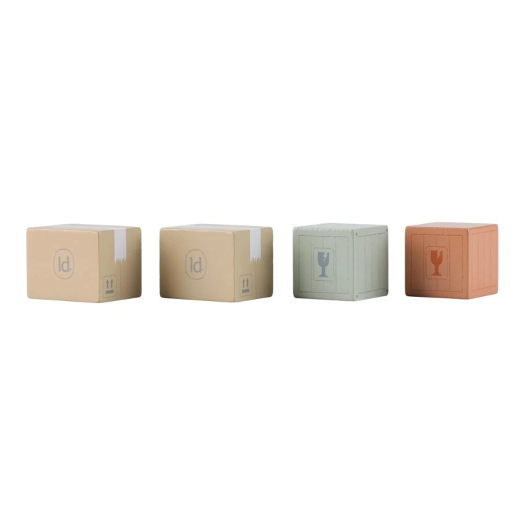 Zabawka drewniana 12m+ – wywrotka w pastelowych kolorach