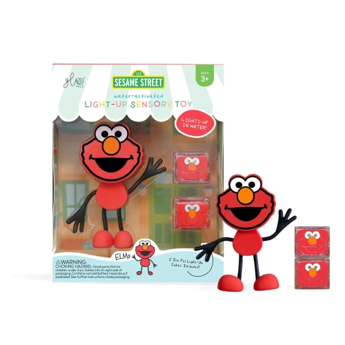 Zestaw Elmo Glo Pals Sesame Street w opakowaniu prezentowym