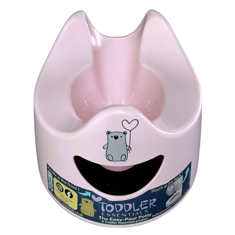 Genialny nocnik Toddler Essential Light Pink – widok z przodu