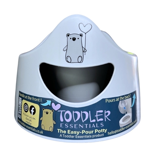 Ergonomiczny nocnik niebieski z oparciem Toddler Essential