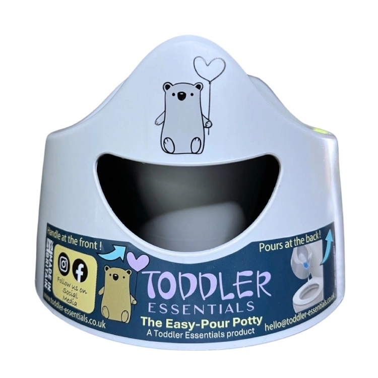 Ergonomiczny nocnik niebieski z oparciem Toddler Essential