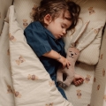 Bawełniana pościel Baby Bear La Millou zbliżenie na wzór z misiem