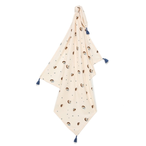 Miękki kocyk bambusowy Berry Henry zbliżenie na delikatny splot