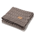 Koc wełniany Merino 100% Stoned Brown La Millou brązowy