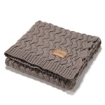Ciepły Koc Merino 100% Stoned Brown / La millou